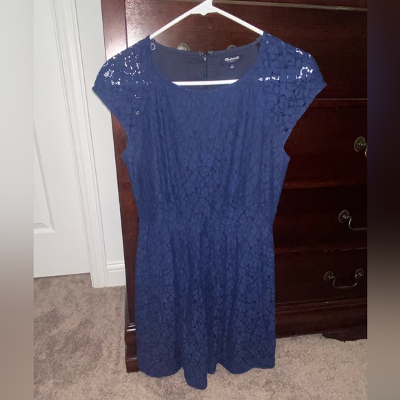 MADEWELL Navy Lace Dress - Picture 3 of 7